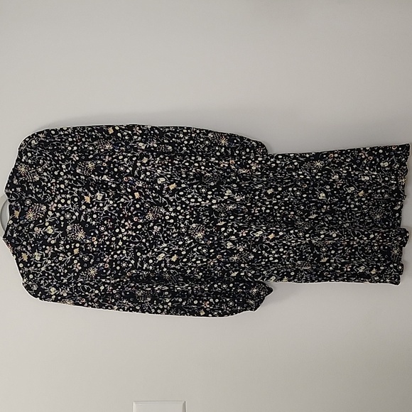 Boden Preppy Tie Neck Mini Shirt Dress Black Size 10 - Picture 12 of 16